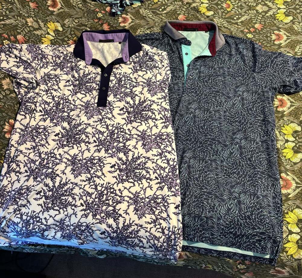 Greyson Polo Shirt Size XL Lot of 2 Stain and HOLES BY LAUNDRY TAG